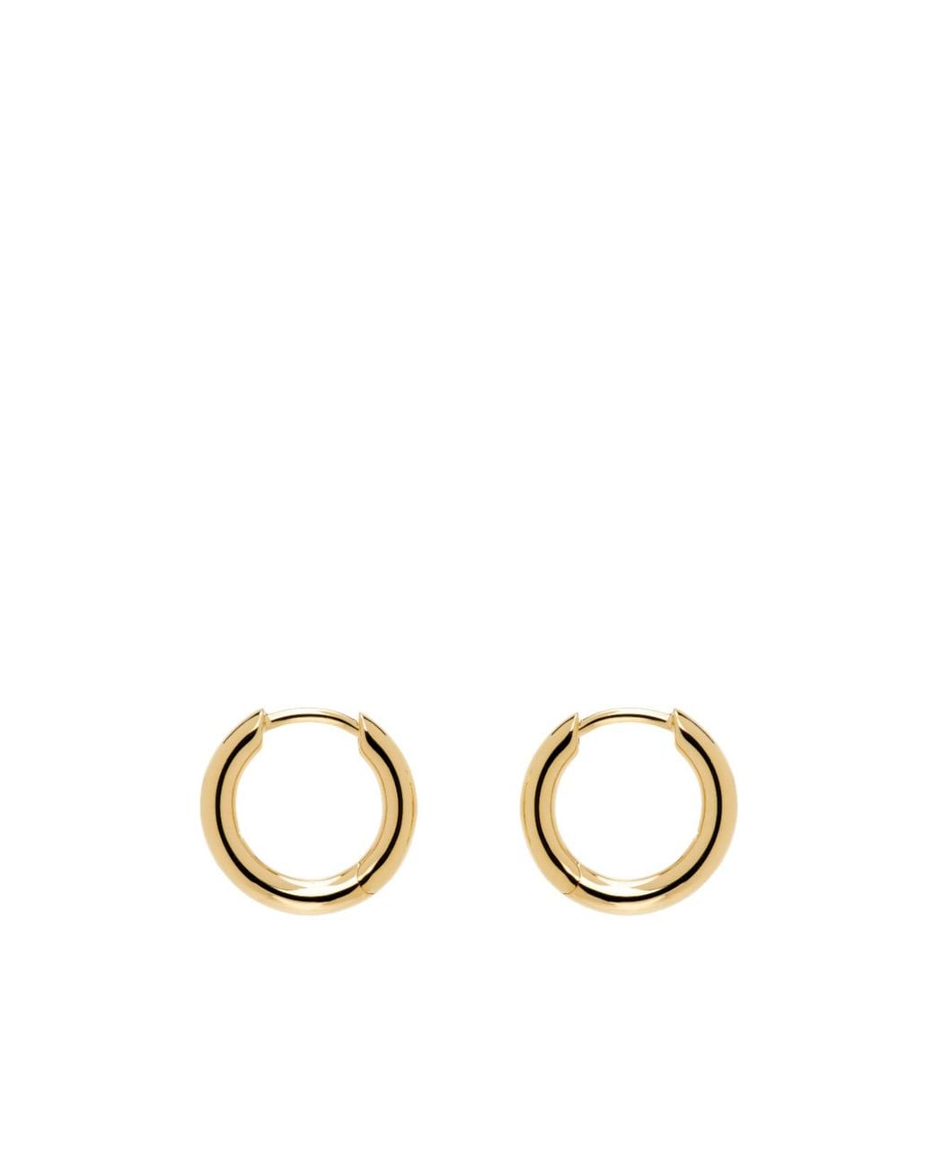 Tom Wood Metallic Small Classic Hoop Earrings for men