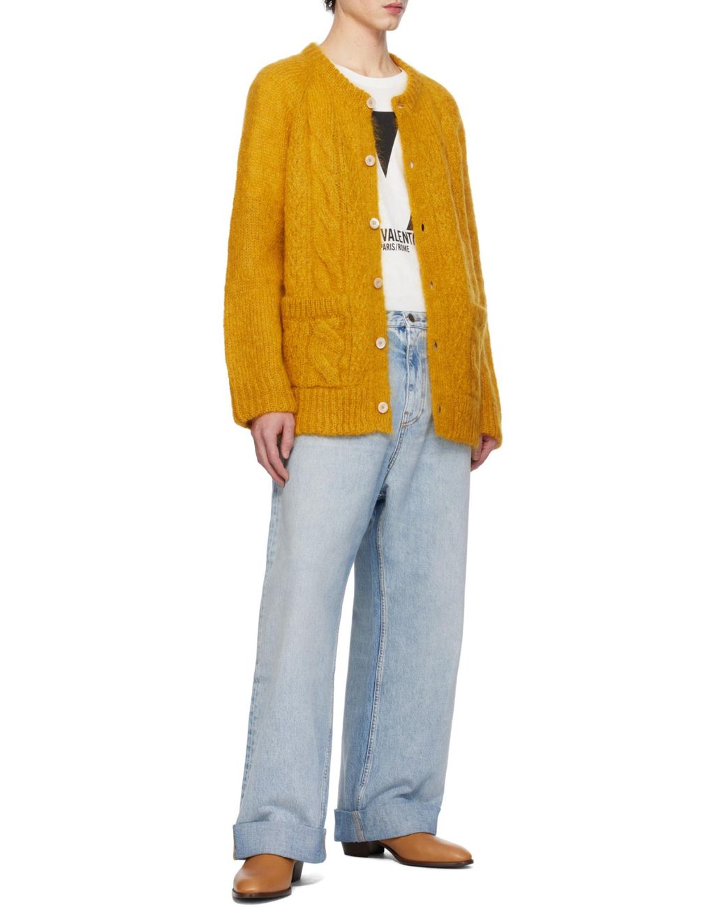 Valentino Blue Long-Sleeved Sweater for men