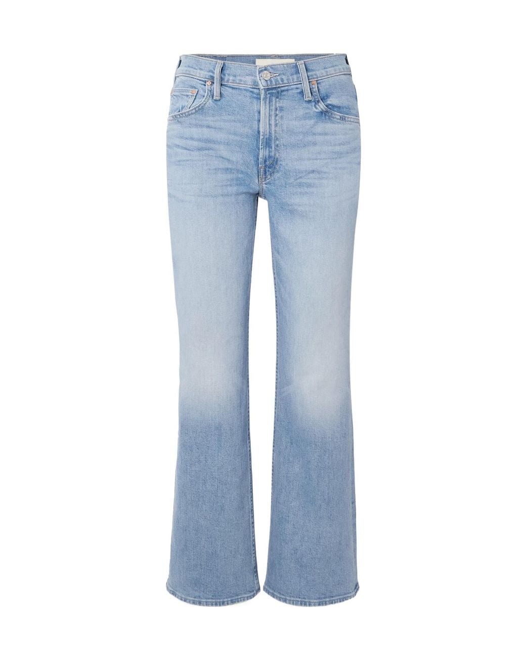 Mother Blue High-Rise Bootcut Jeans