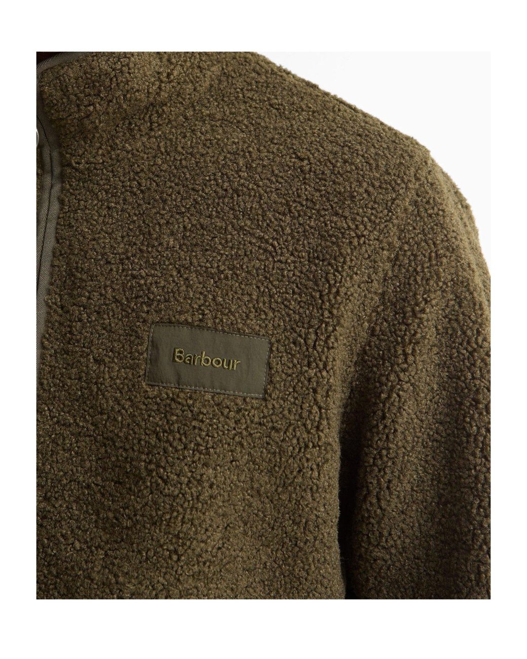 Barbour Green Reversible Fleece Jacket for men