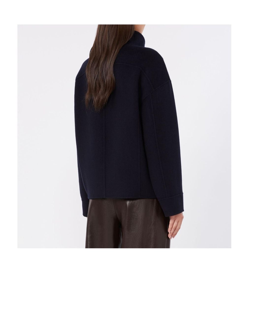 Max Mara Blue Studio Mstaceri Double-Breasted Coat