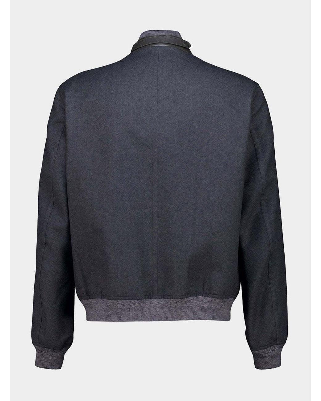 Tom Ford Blue Zip-Up Bomber Jacket for men