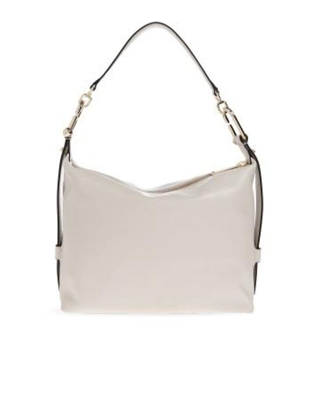 Furla White Tonie Medium Shoulder Bag