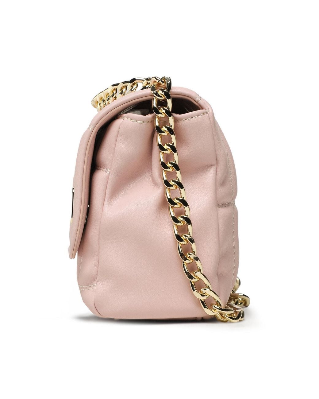 Moschino Pink Logo-Appliqué Cross-Body Bag