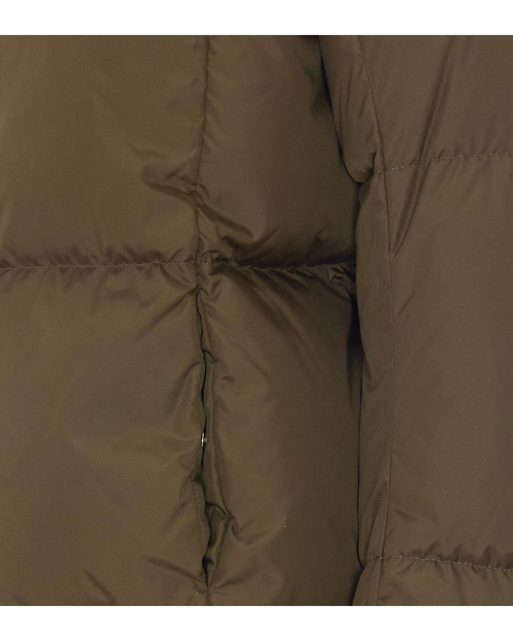 Herno Green Zip-Up Hooded Down Jacket