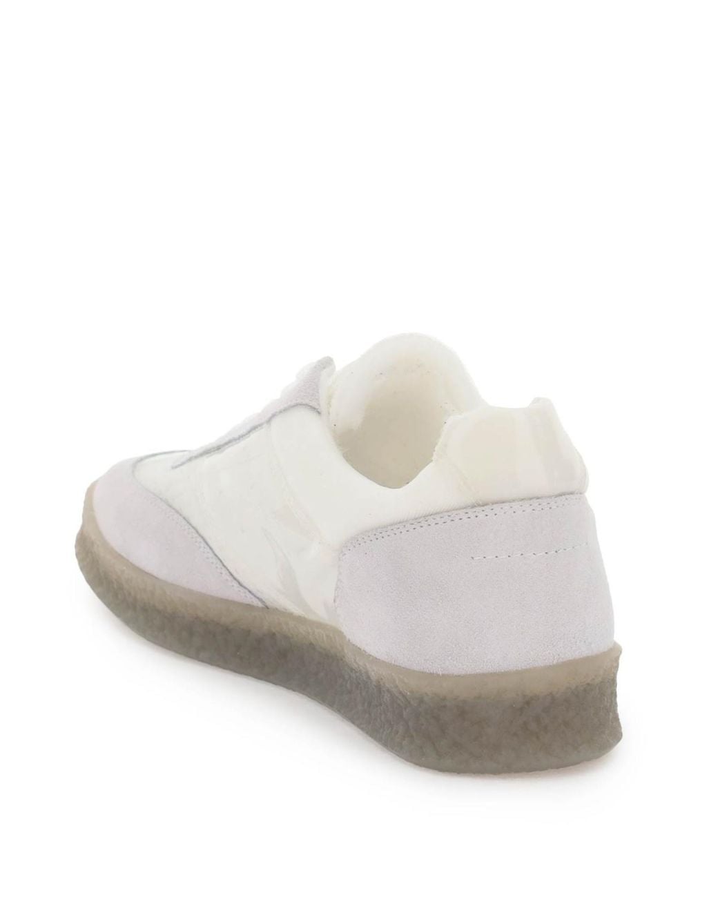 MM6 by Maison Margiela White Replica Low-Top Sneakers