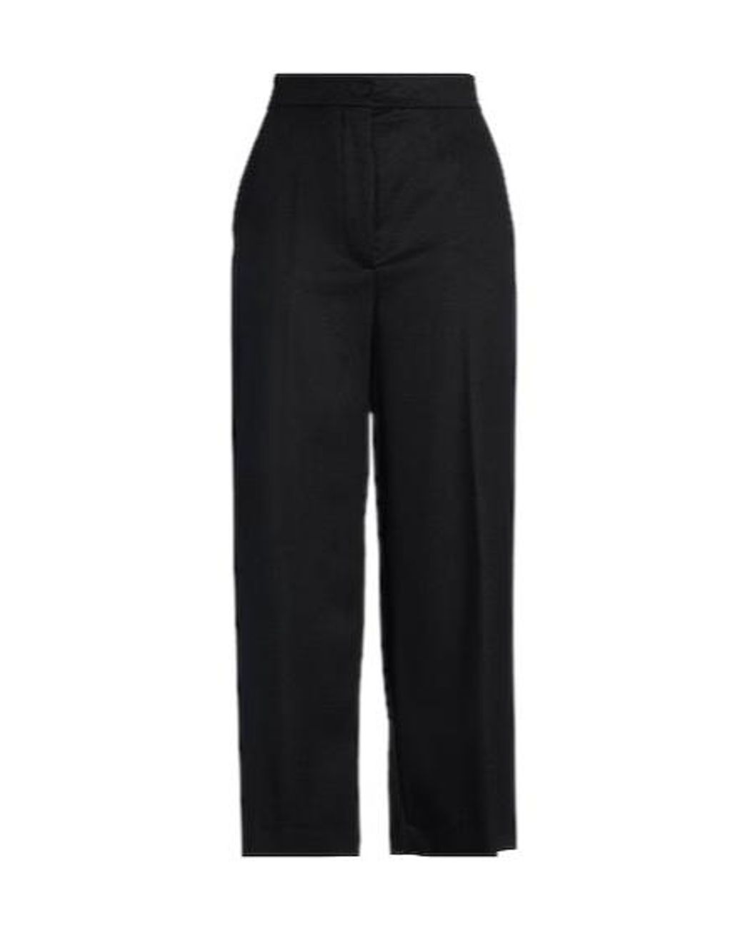 Max Mara Black Loose Wool Trousers