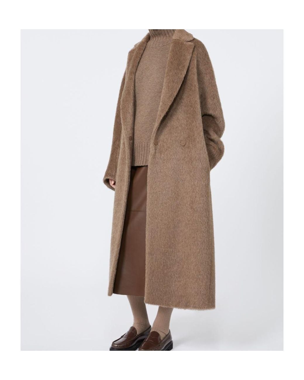 Max Mara Brown 'S Giorgia Long-Sleeved Coat