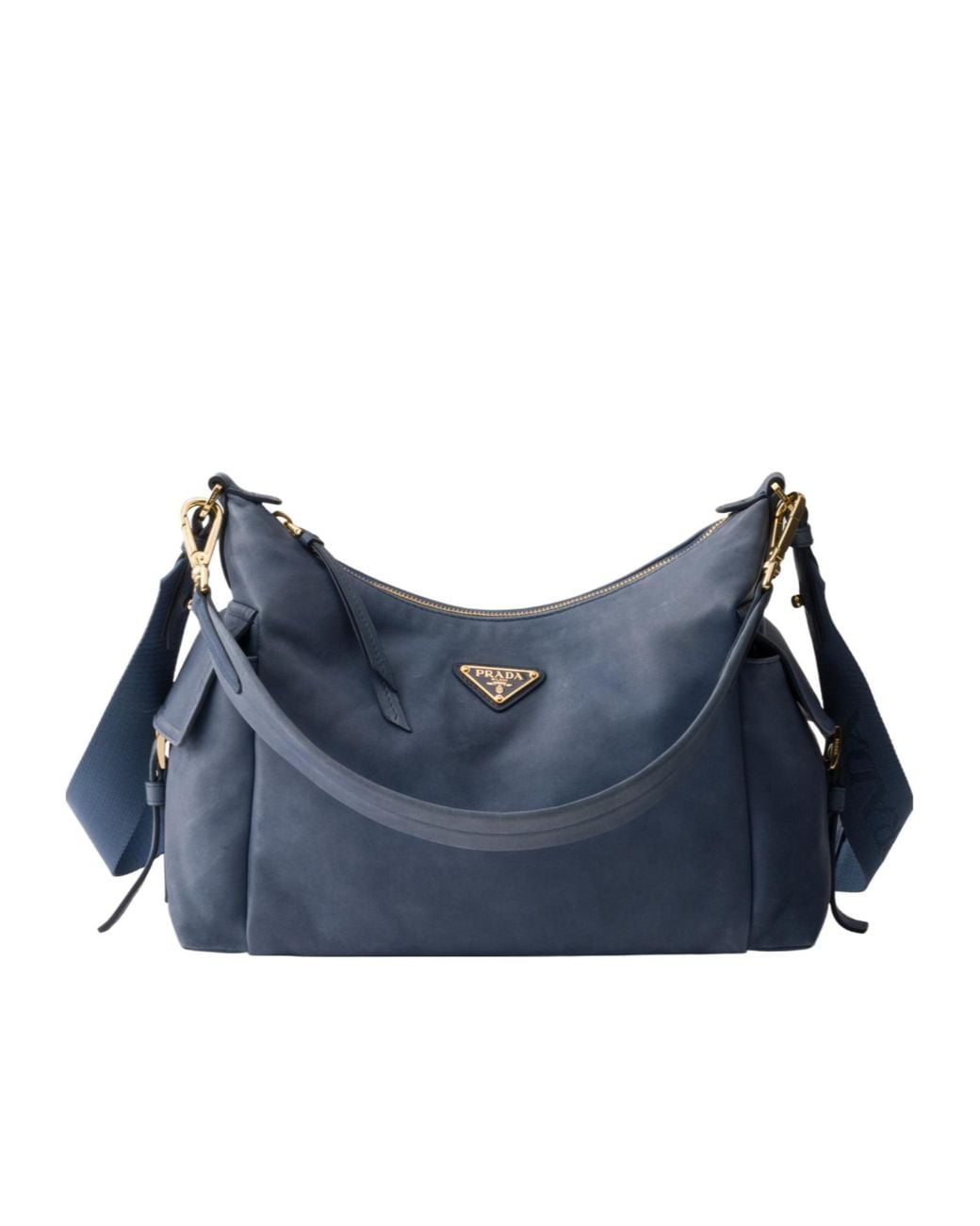 Prada Blue Explore Large Nappa Leather Bag