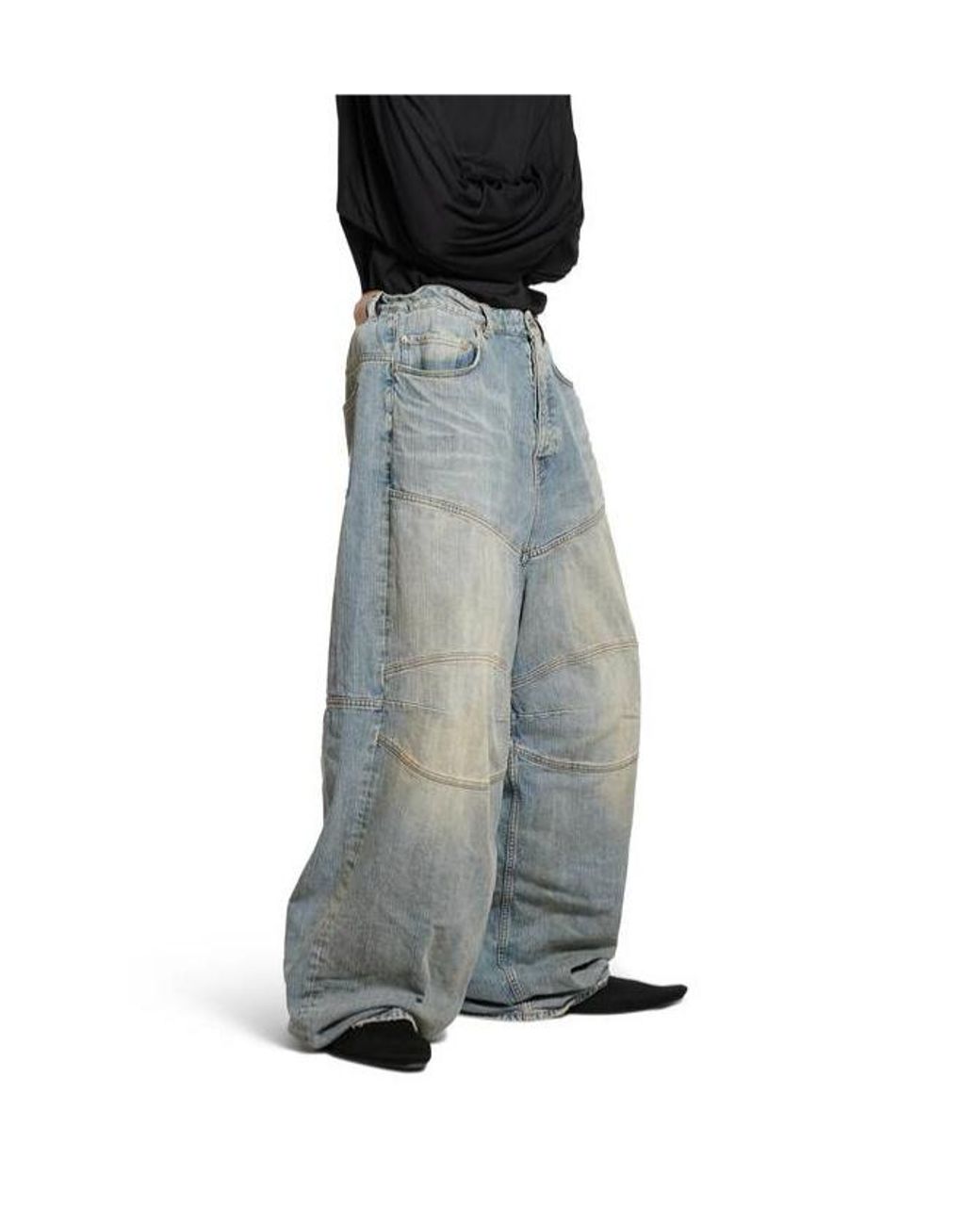 Balenciaga Blue Baggy Jeans for men