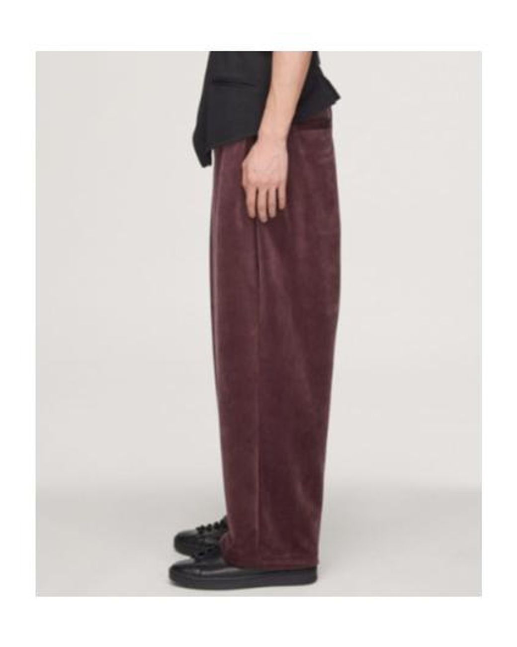 Y-3 Purple Wide-Leg Drawstring Pants for men