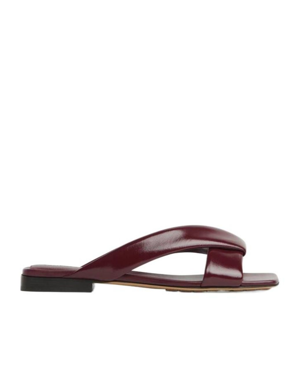 Bottega Veneta Brown Riva Flat Sandals