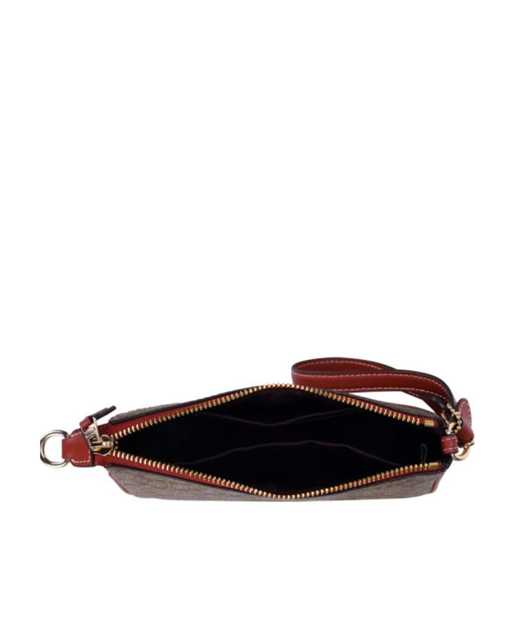 COACH Brown Zippered Clutch