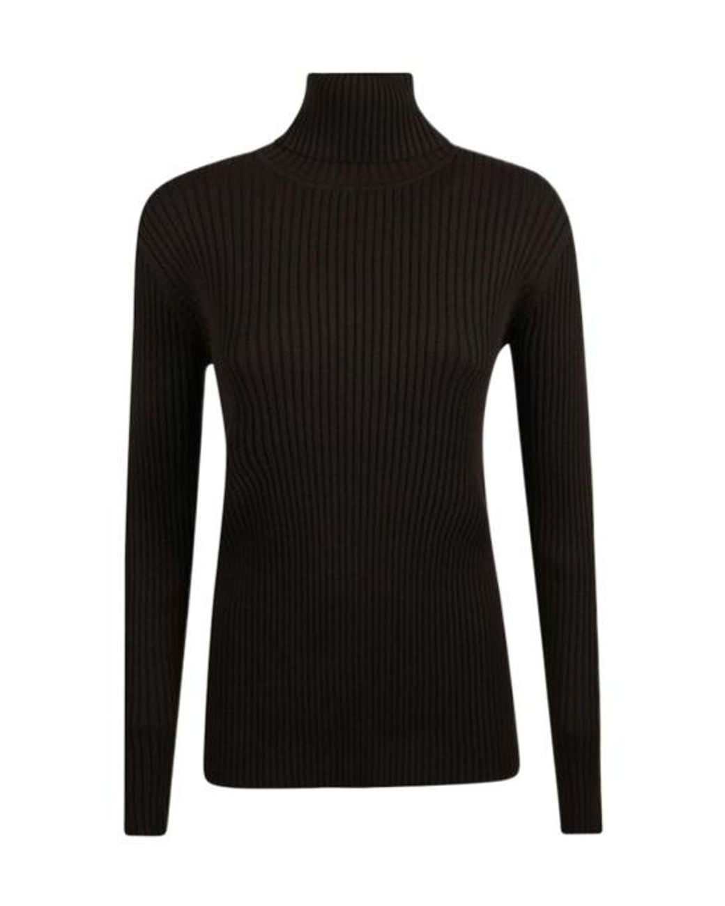 P.A.R.O.S.H. Black Turtleneck Knitted Jumper