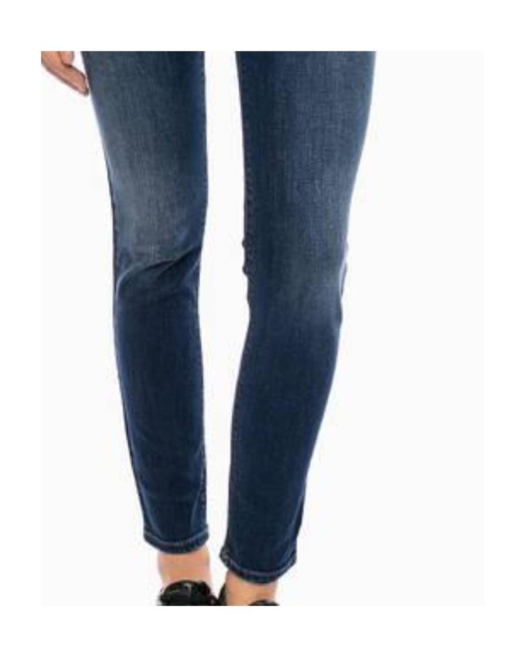 Armani Jeans Blue Logo Details Jeans