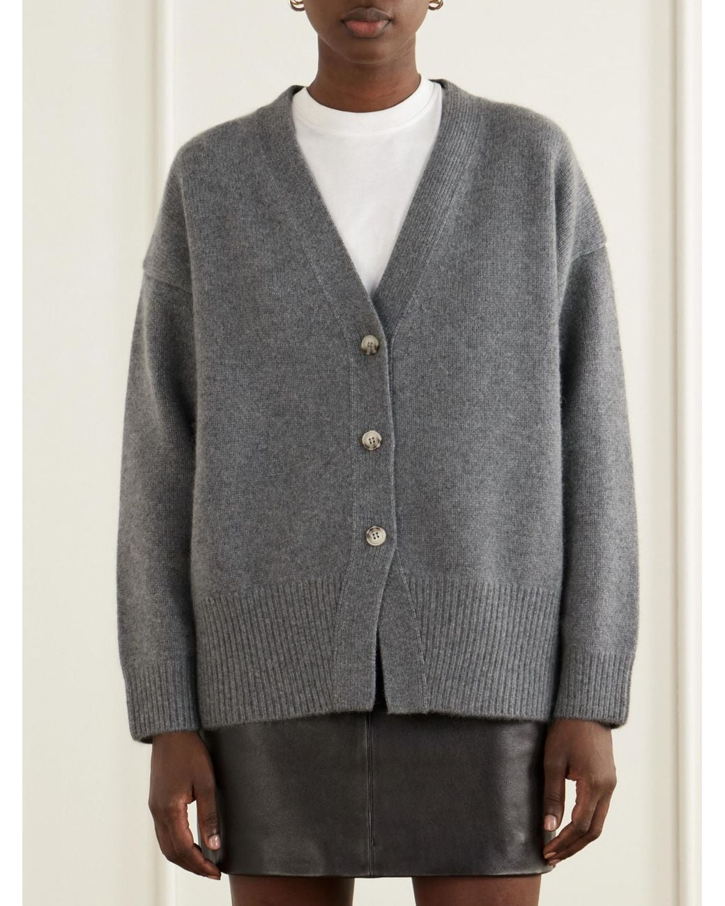arch4 Gray Cashmere Cardigan