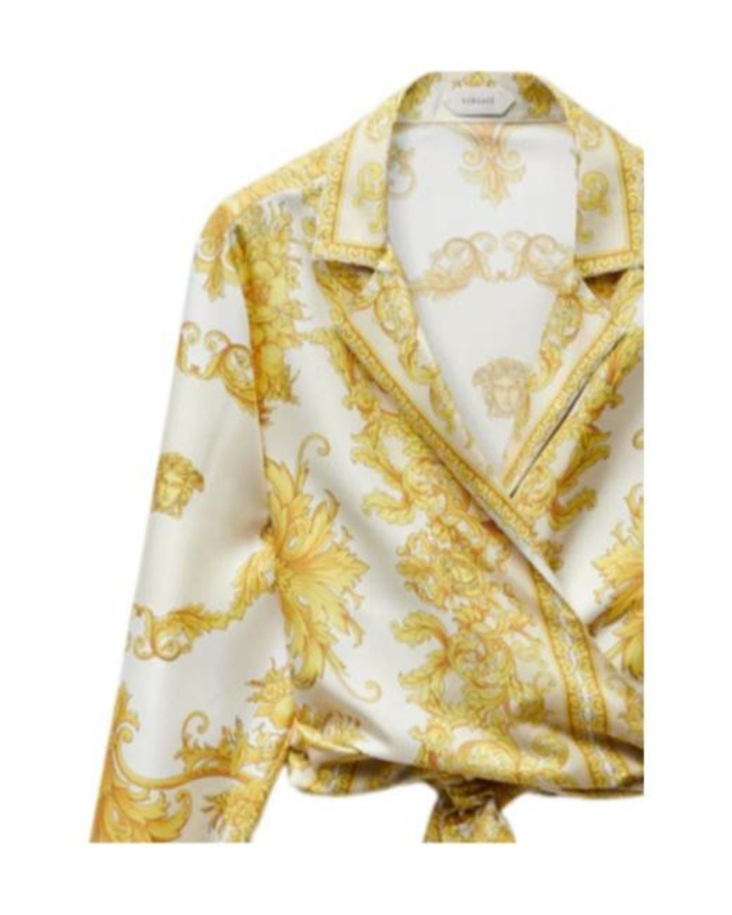 Versace Metallic Pattern-Printed Twill Shirt