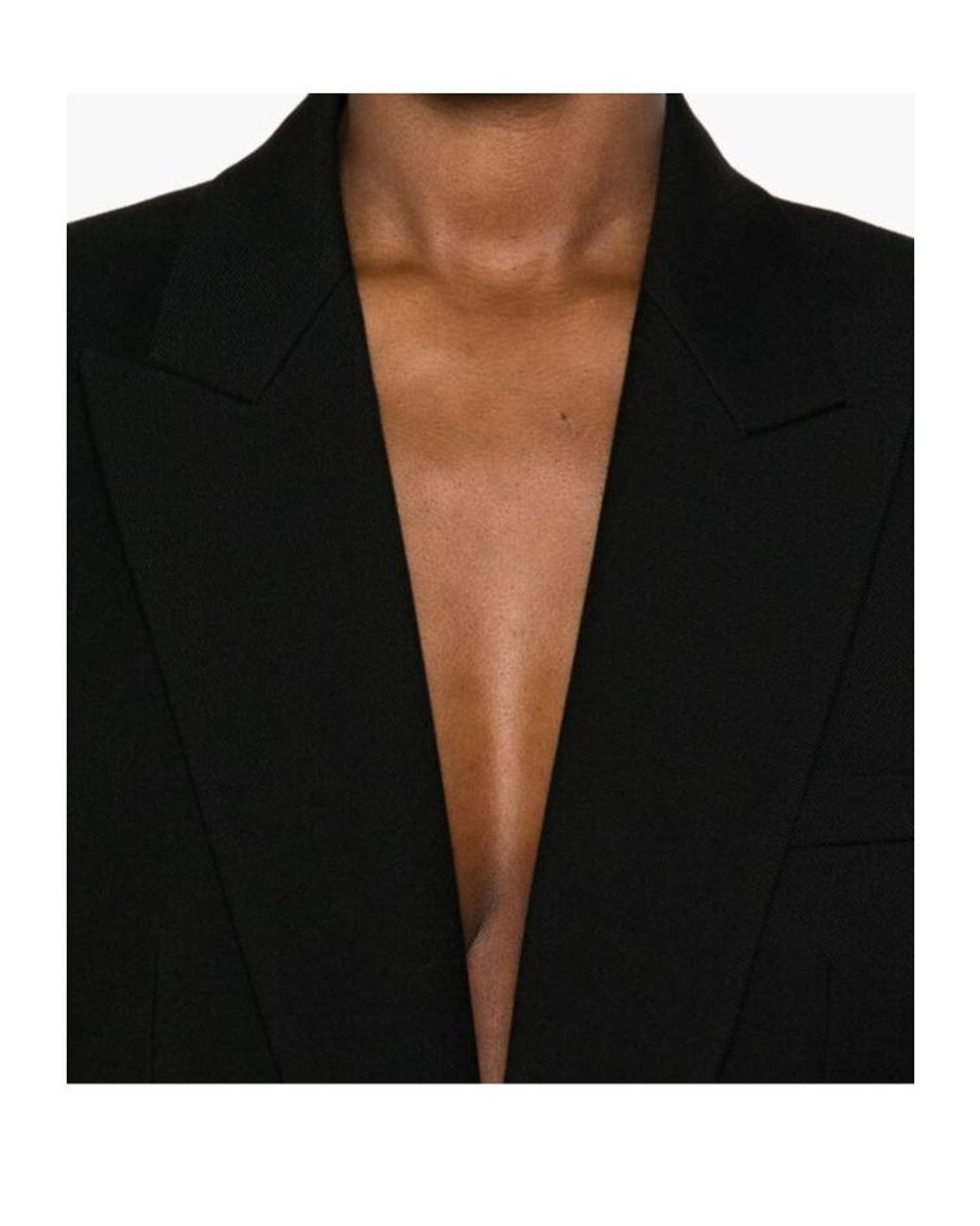 Saint Laurent Black Single-Breasted Long Jacket