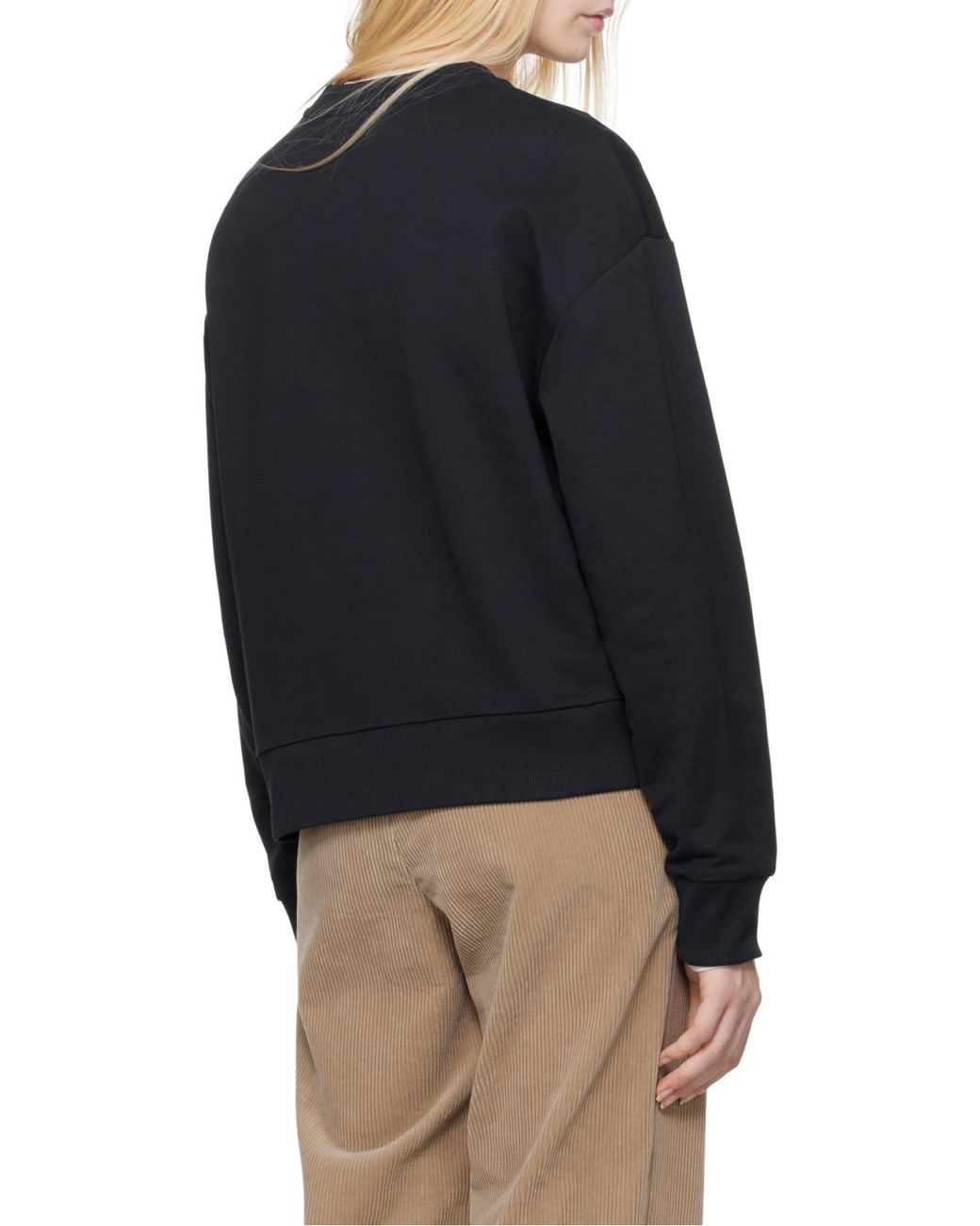 Moncler Blue Logo Embroidered Crewneck Sweatshirt