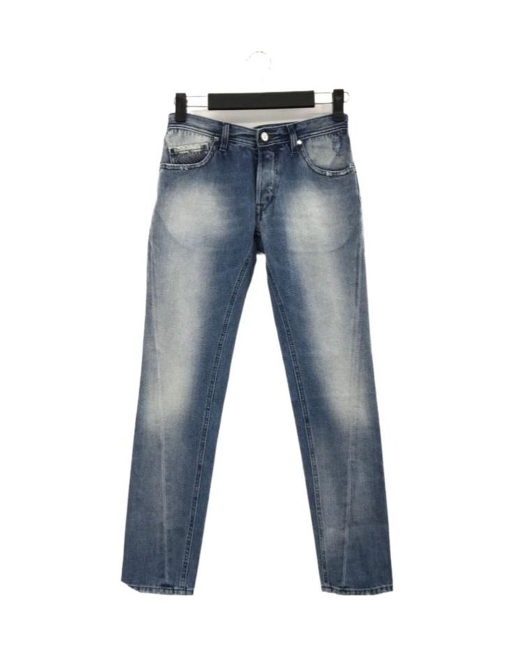 Just Cavalli Blue Straight Jeans for men