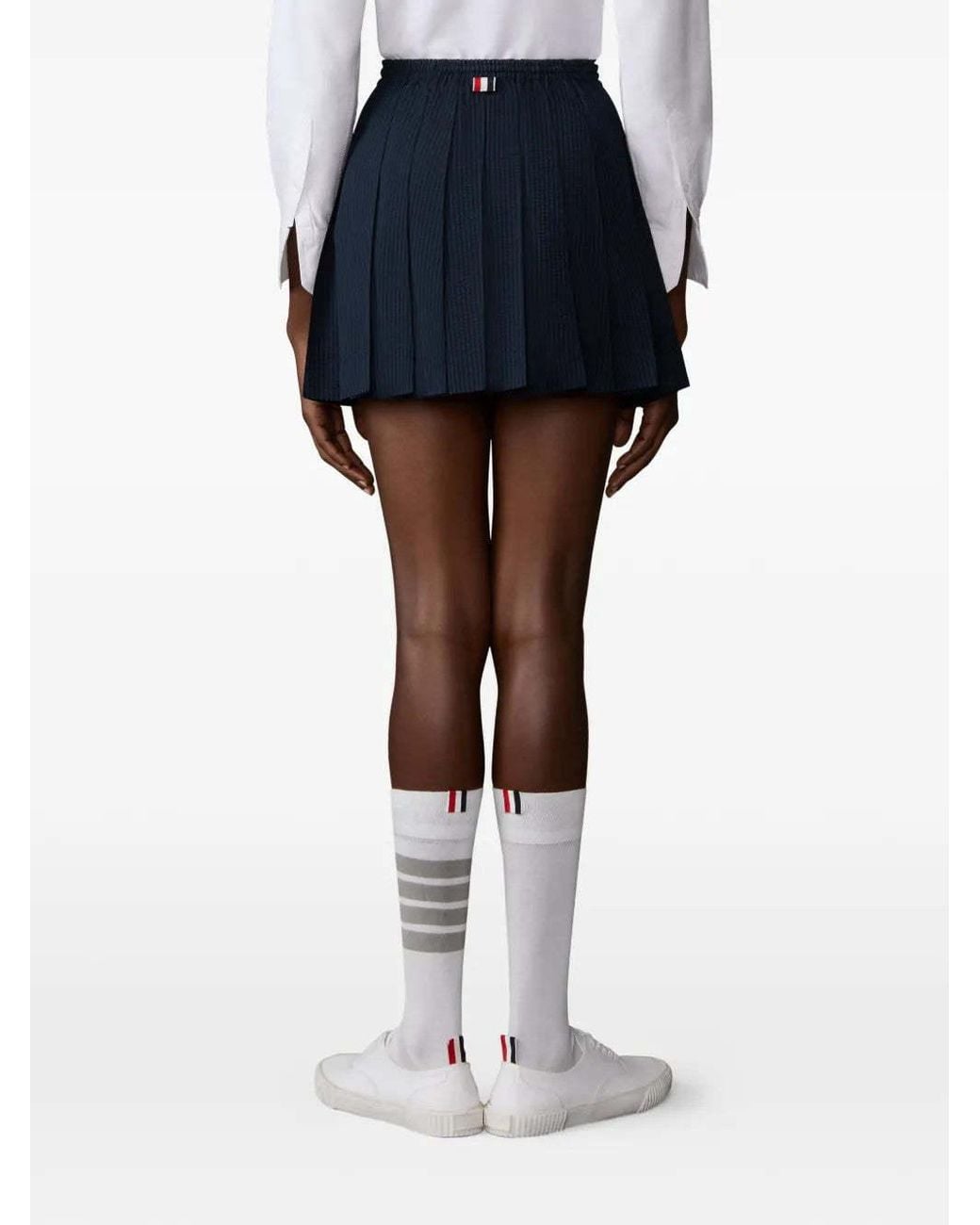 Thom Browne Blue Thom E Wool Long Skirt