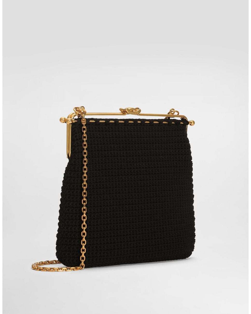 Dolce & Gabbana Black Dina Shoulder And Crossbody Bag