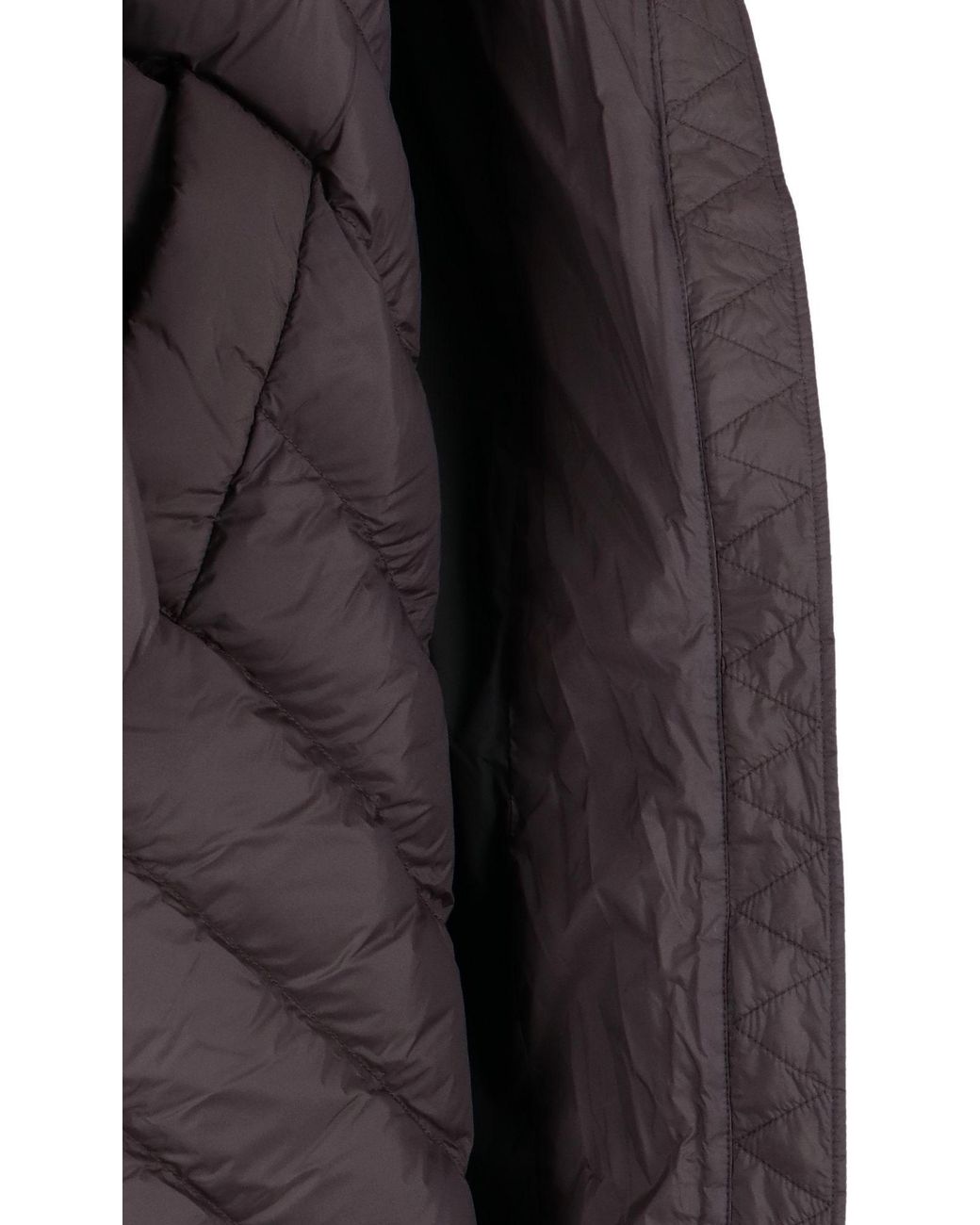Khaite Brown Turtleneck Padded Front-Zip Jacket