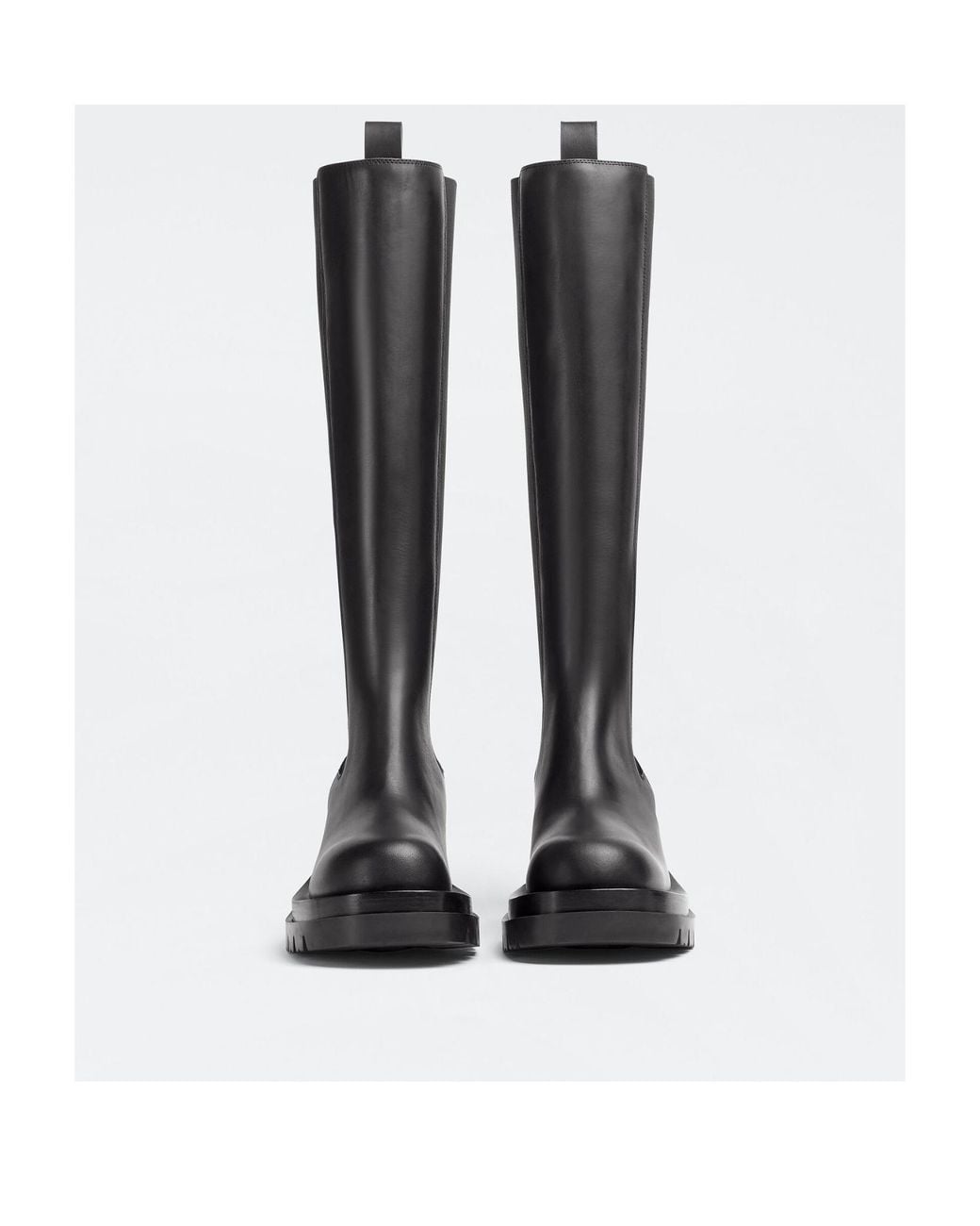 Bottega Veneta Black Lug Chelsea Boots