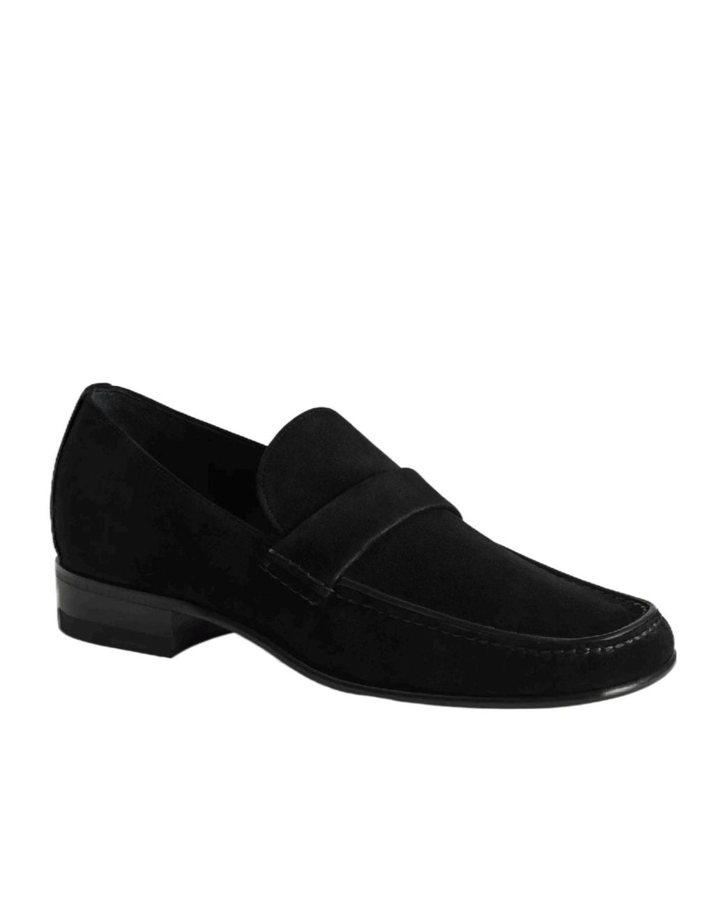 Phoebe Philo Black Square Toe Suede Loafers