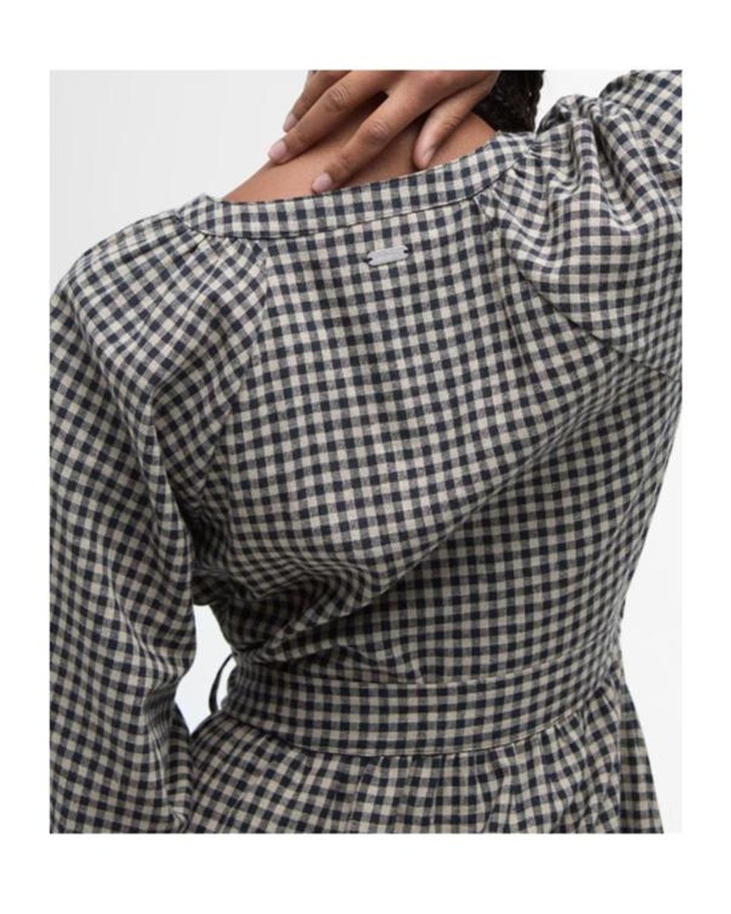 Barbour Gray Long Sleeve Dress