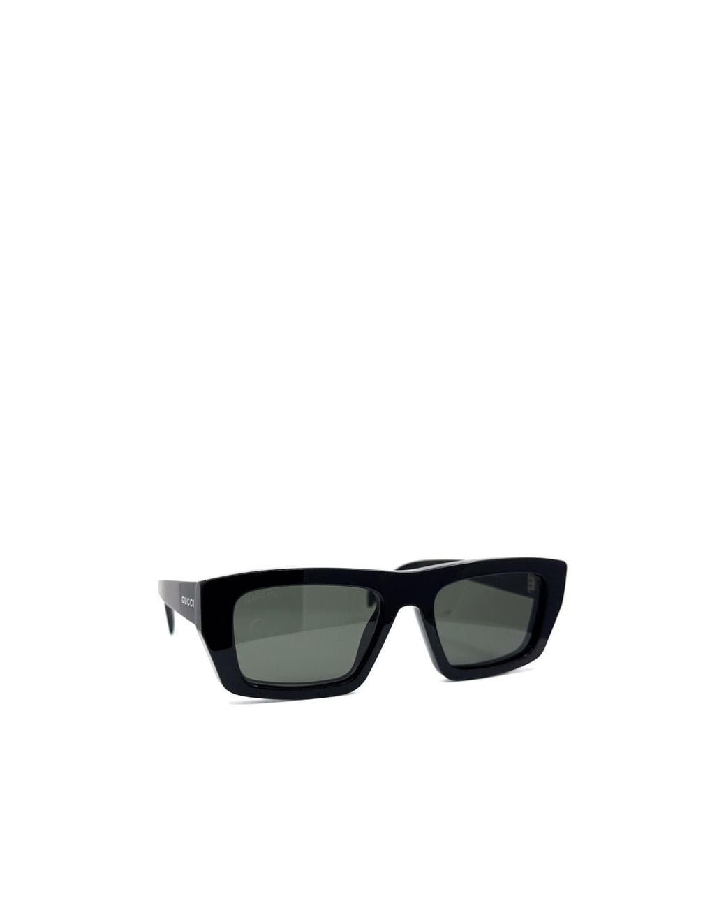 Gucci White Eyewear Rectangular Frame Sunglasses for men