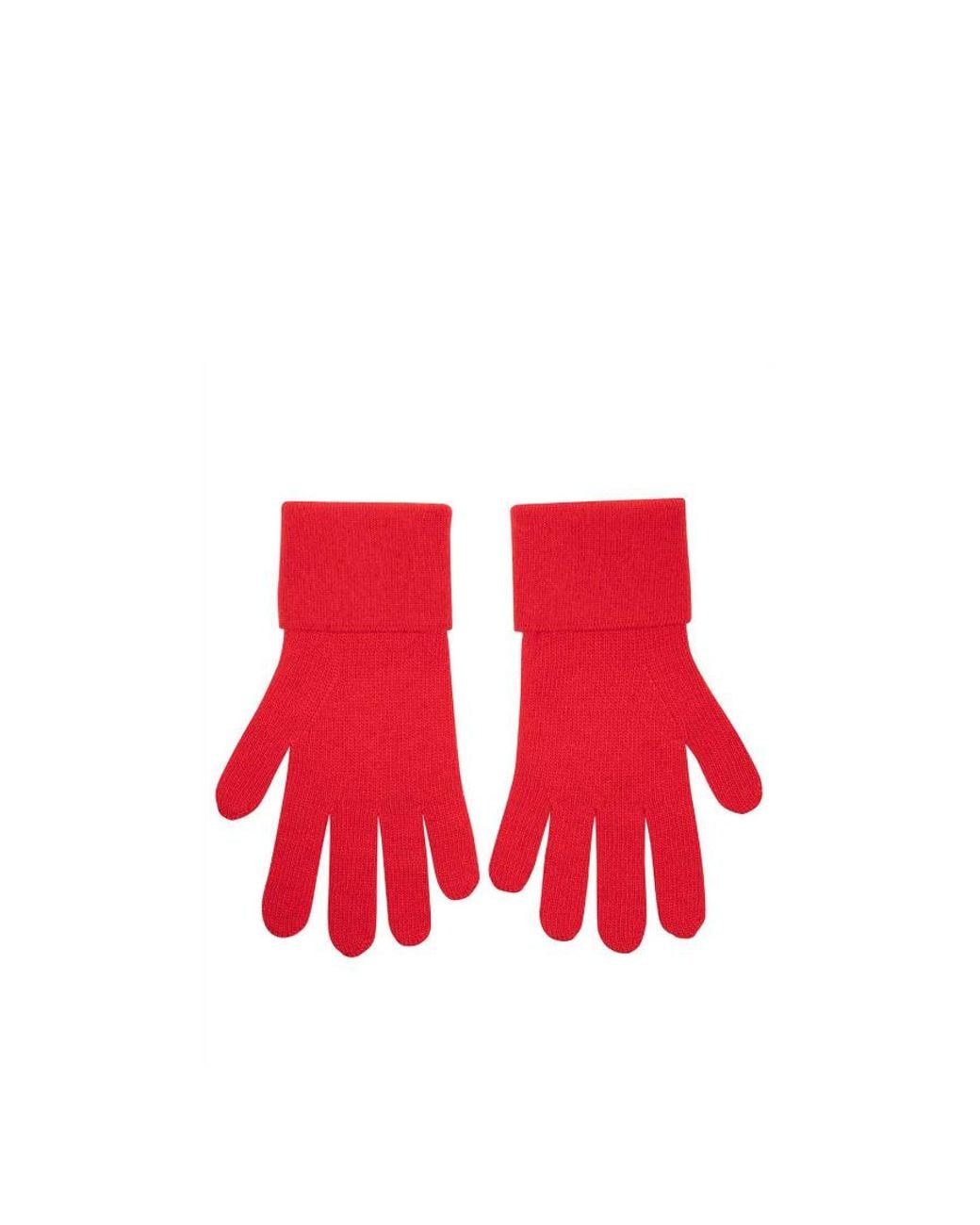 Givenchy Red Ribbed Gloves for men
