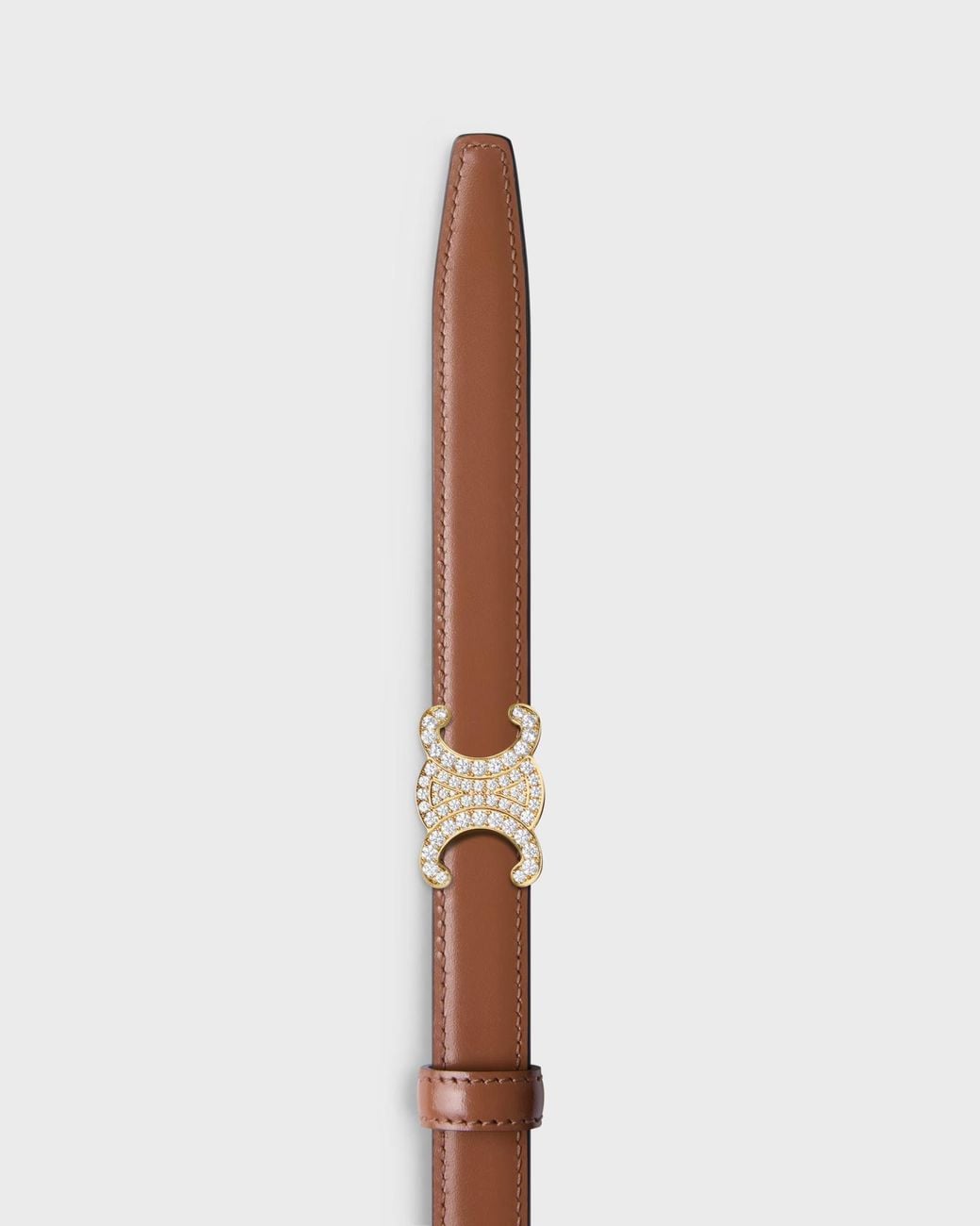 Céline White Triomphe Buckle 18Mm