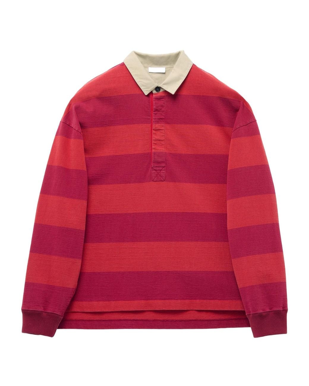 McQueen Red Striped Polo Shirt for men