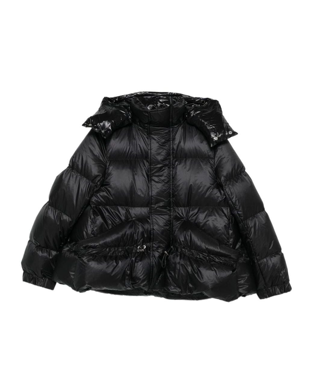 Sacai Black Hooded Puffer Jacket