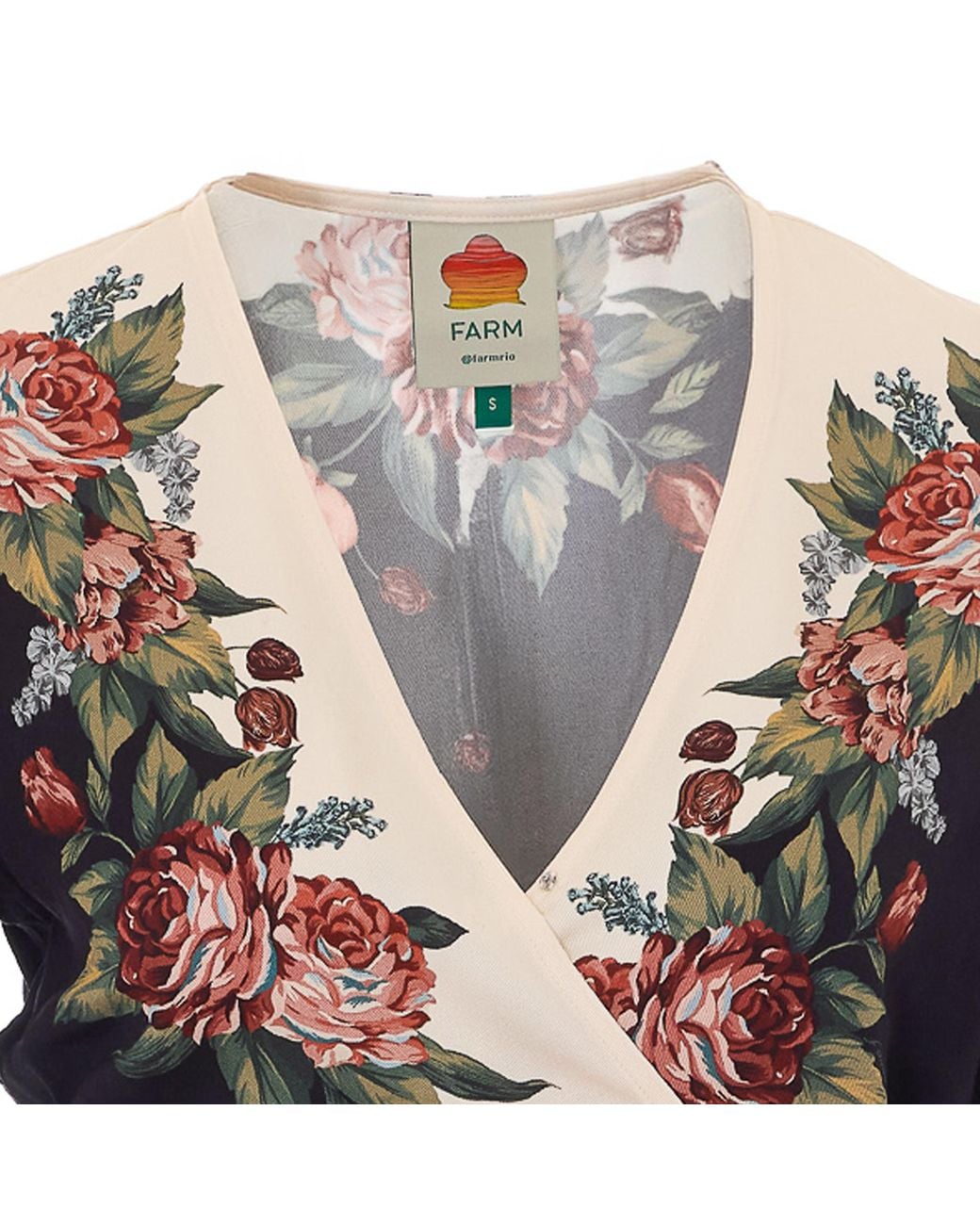 Farm Rio Multicolor Wrap Floral Blouse
