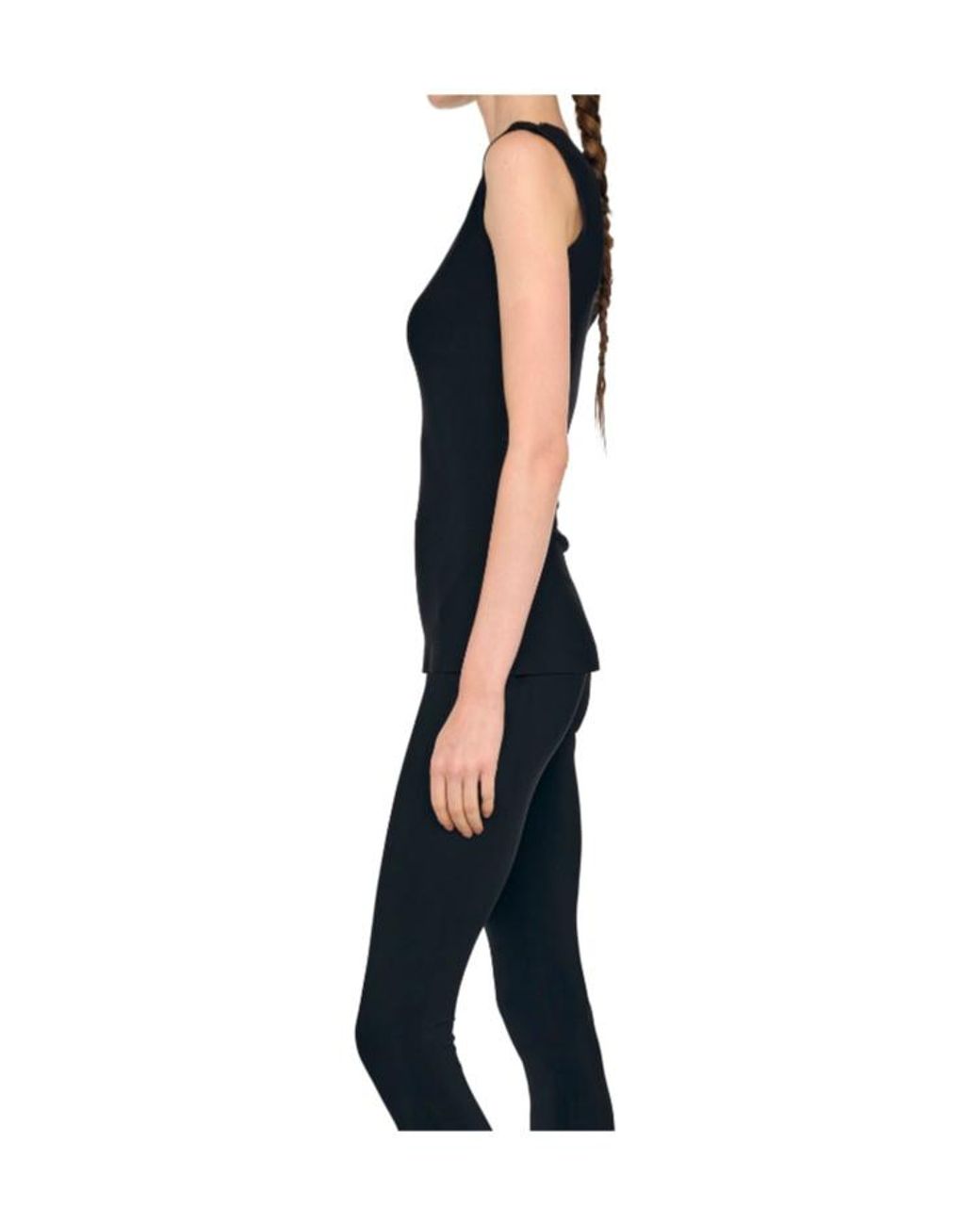 Norma Kamali Blue Sleeveless Crewneck Top