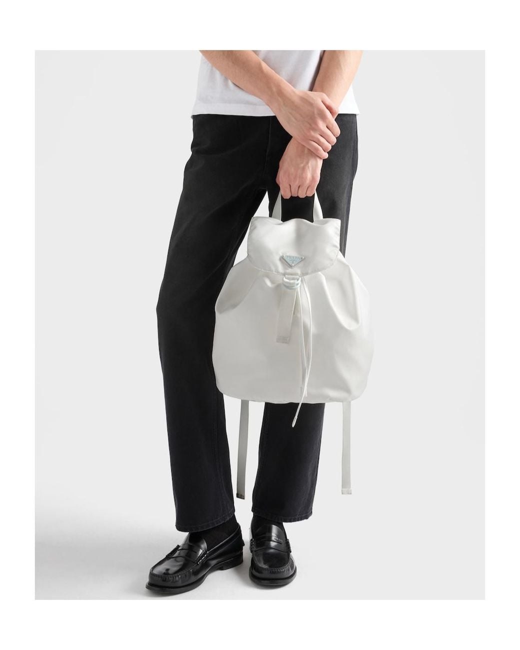 Prada Gray Re-Nylon Backpack