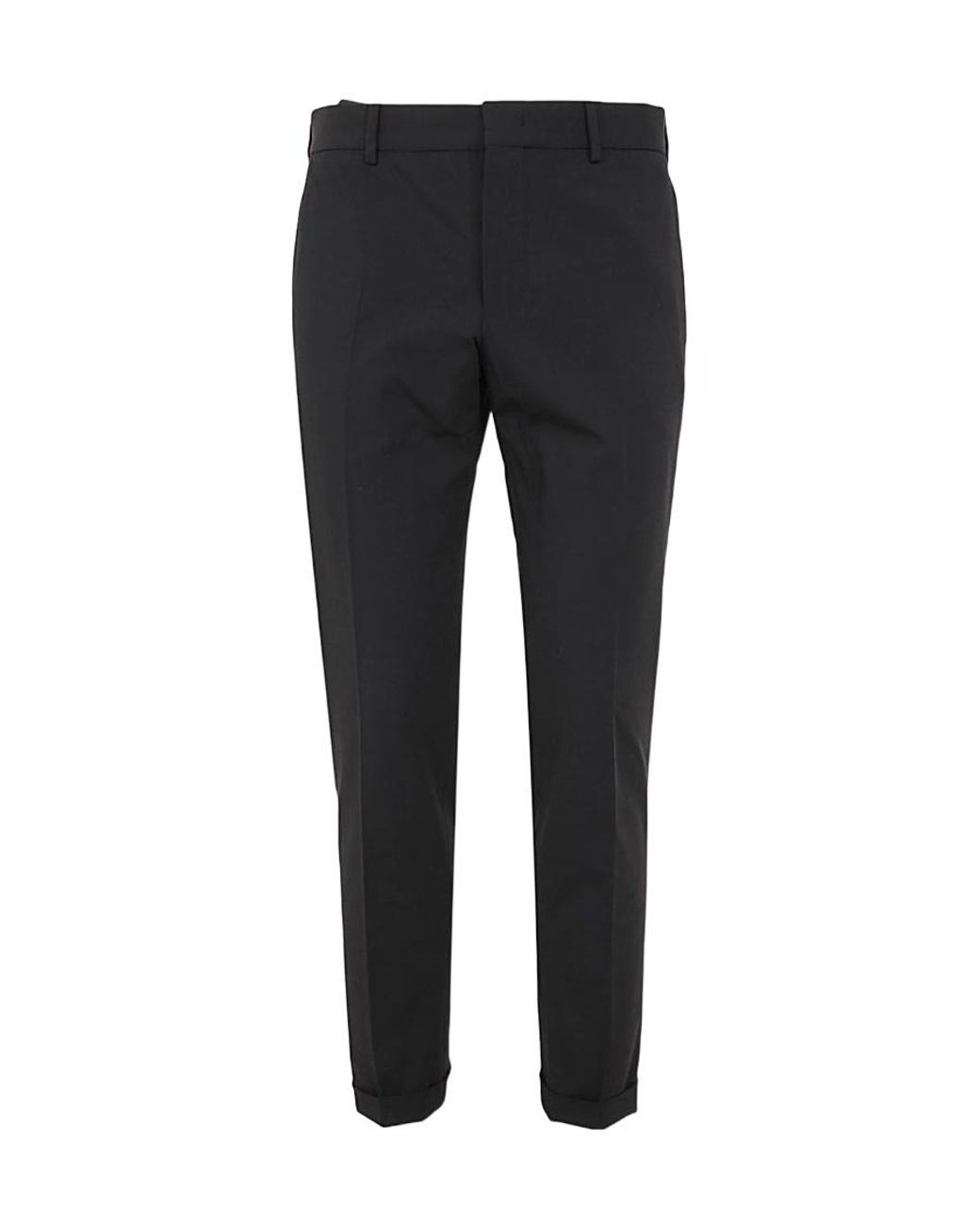PT01 Black Logo Casual Trousers for men