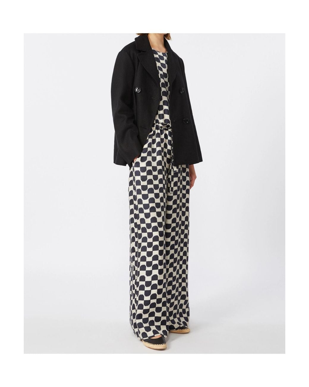 Max Mara Black 'S Smmarco Double-Breasted Blazer
