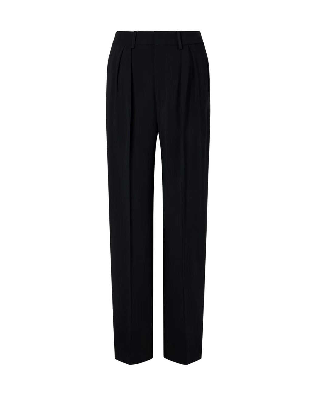 Kallmeyer Black Structured Wide-Leg Pants
