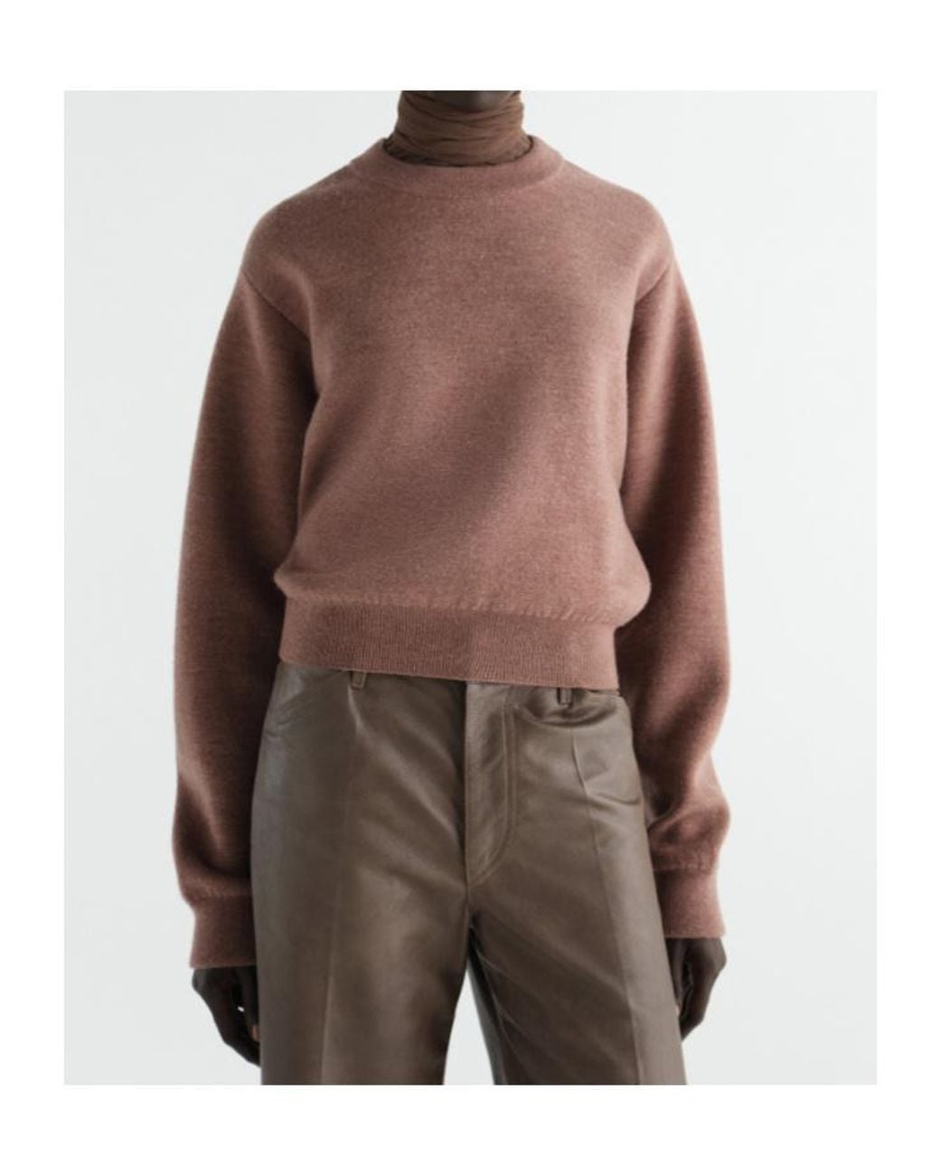 Lemaire Brown Short Sweater