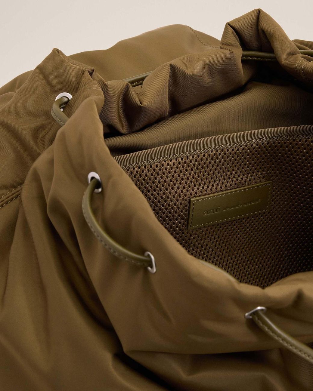 AMI Green Marcel Flap Backpack for men