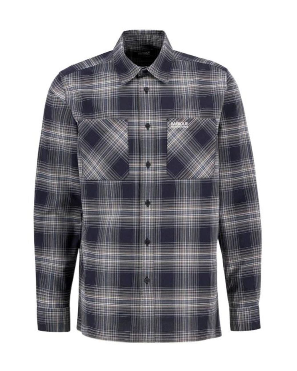 Barbour Blue Hall Check Long-Sleeved Shirt for men
