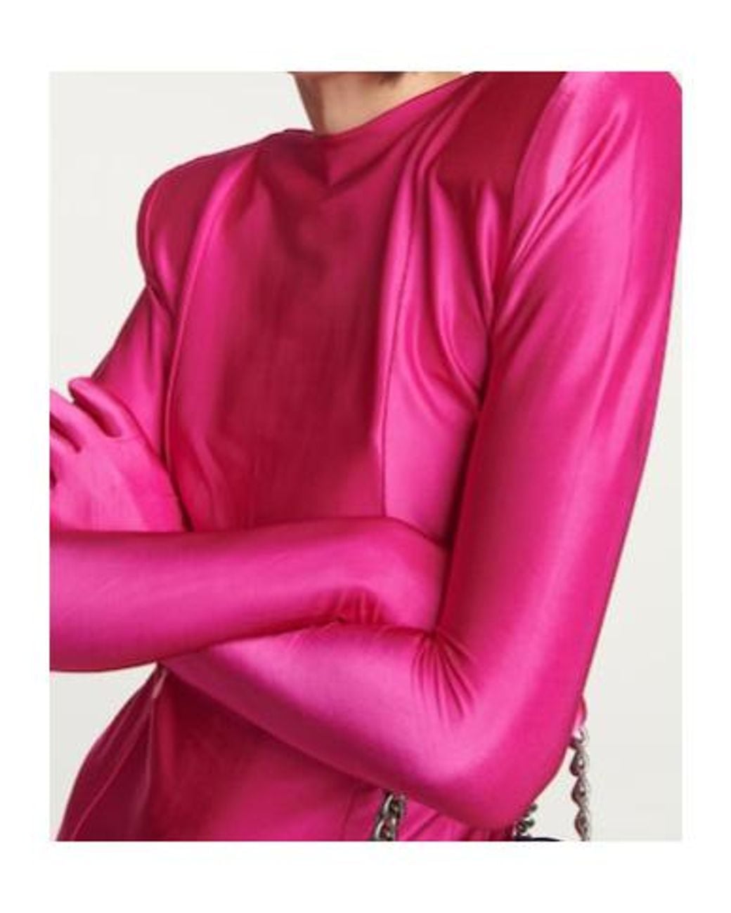 Vetements Pink Diva Gloves Jersey Minidress