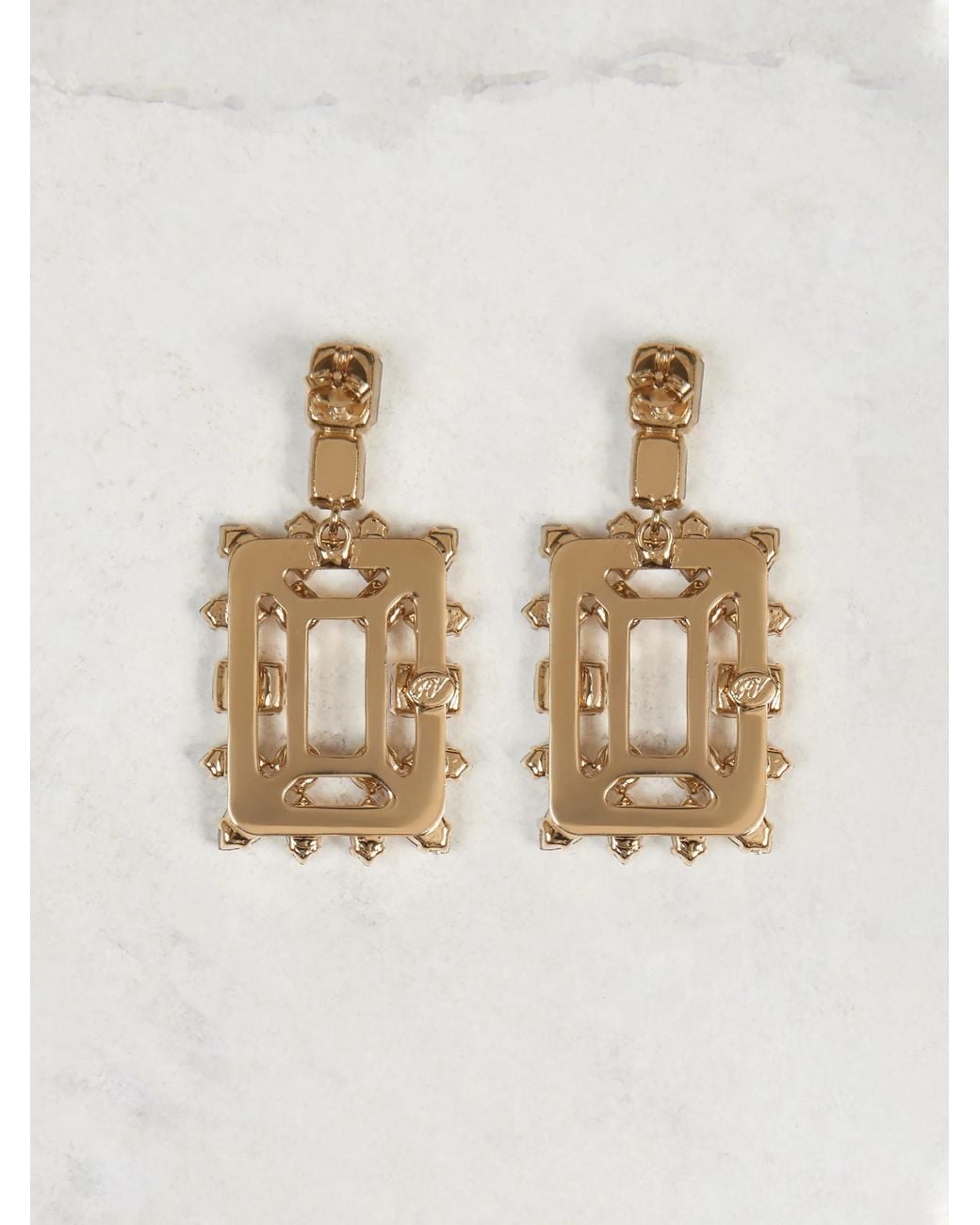 Roger Vivier White Broche Vivier Earring