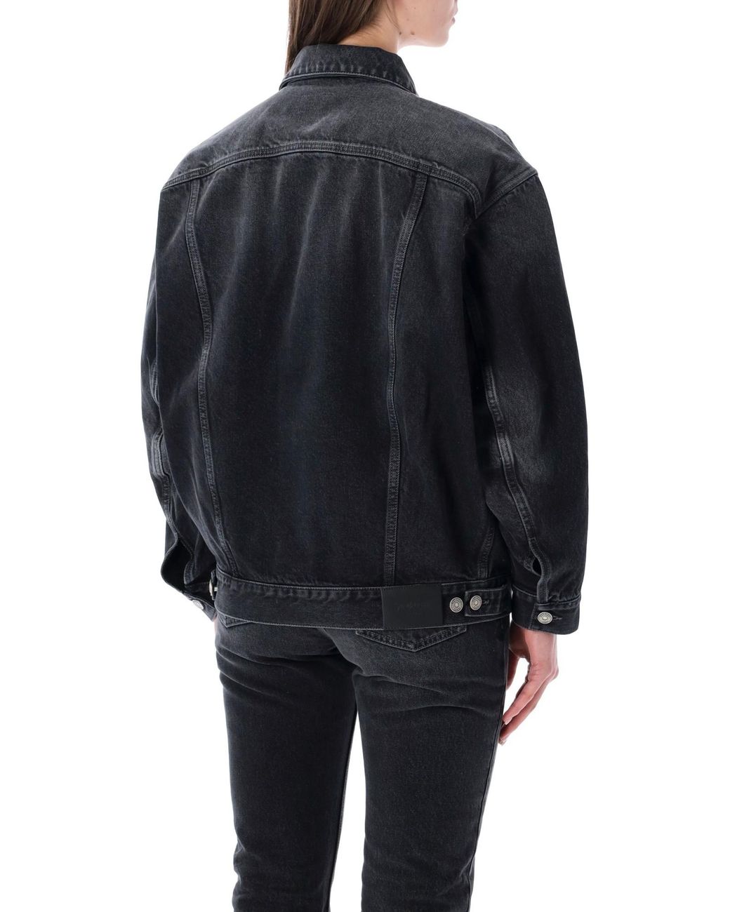 Saint Laurent Black Oversized Jean Jacket