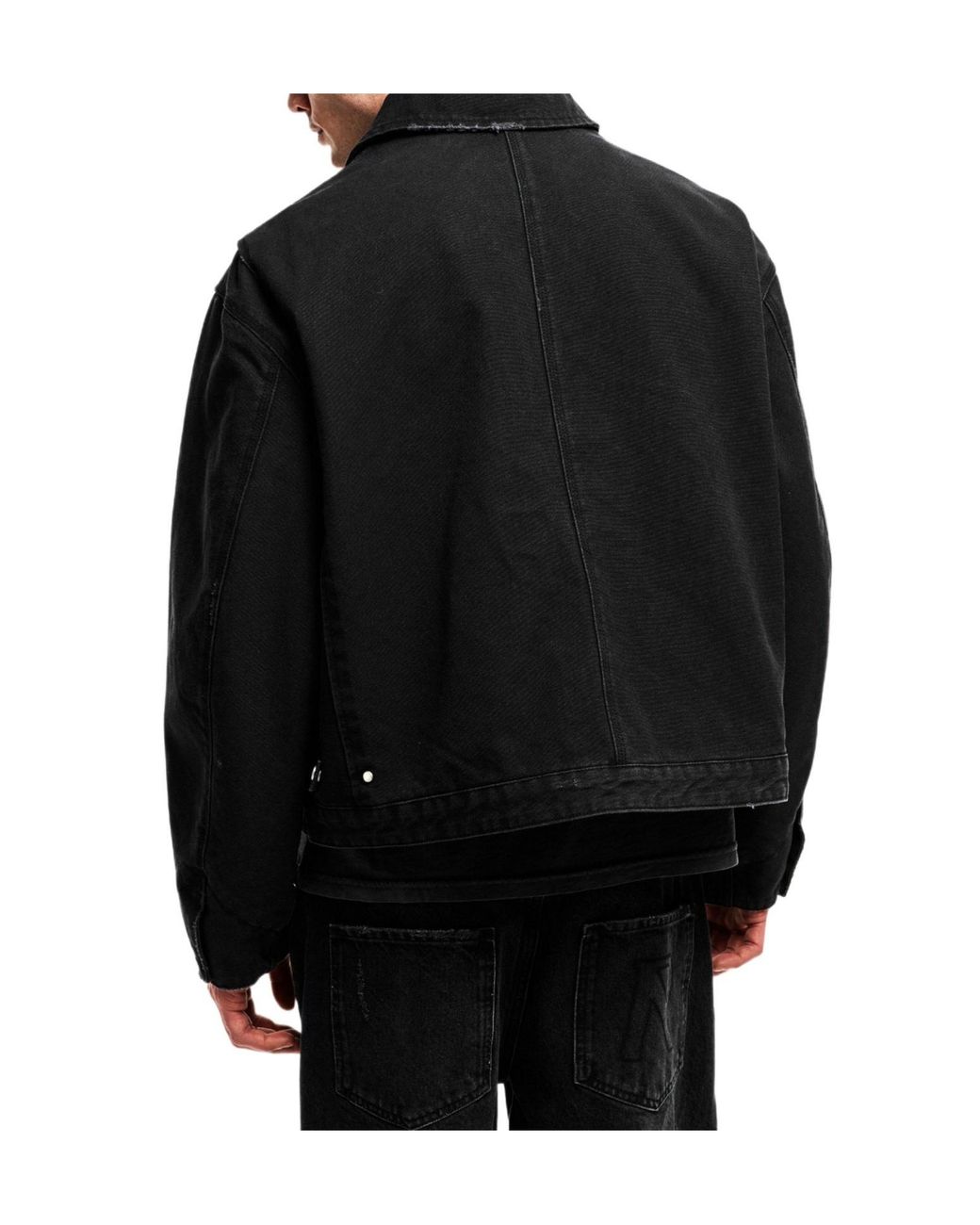 Represent Black Heaton Workwear Jacket for men