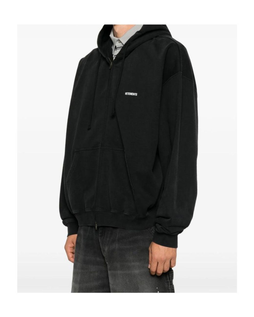 Vetements Black Long-Sleeved Sweatshirt for men