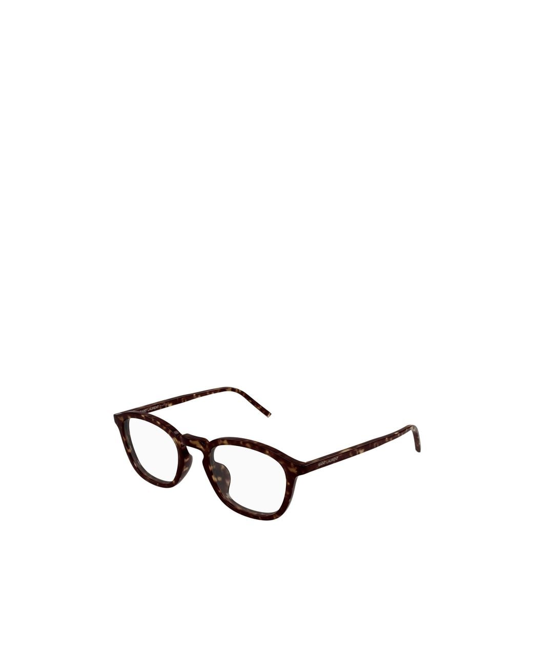 Saint Laurent White Eyewear Oval-Frame Glasses for men
